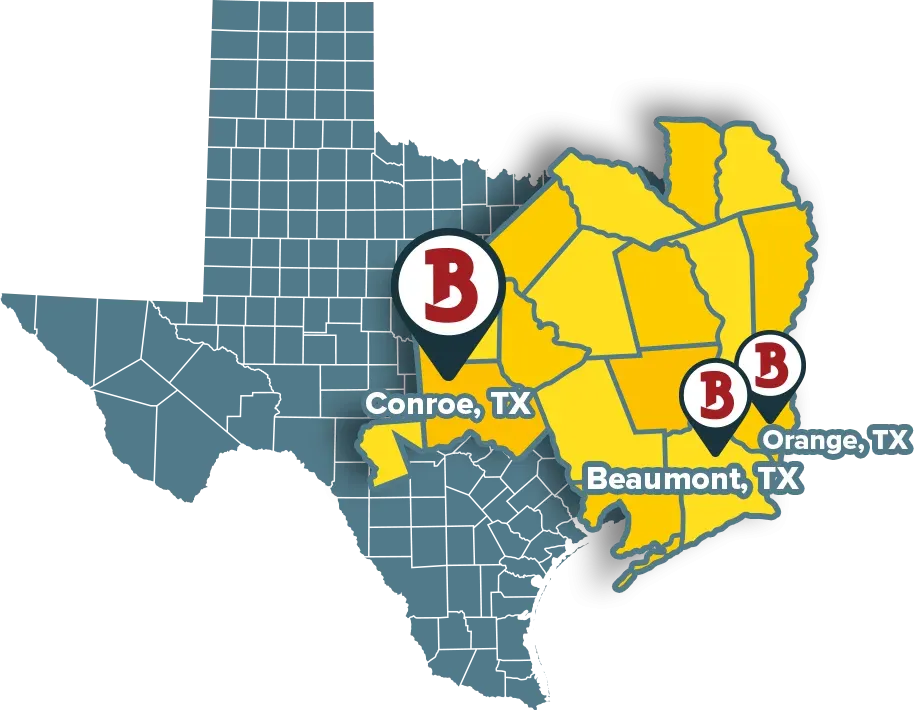 Bill Clark Pest Control service area map